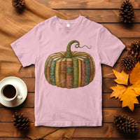 Book Pumpkin Autumn Fall Librarians Bookworm Teacher T Shirt - Wonder Print Shop