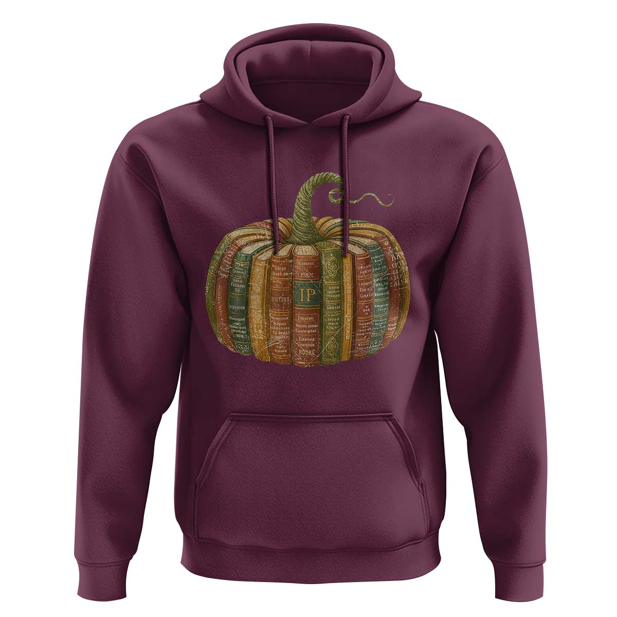 Book Pumpkin Autumn Fall Librarians Bookworm Teacher Hoodie - Wonder Print Shop