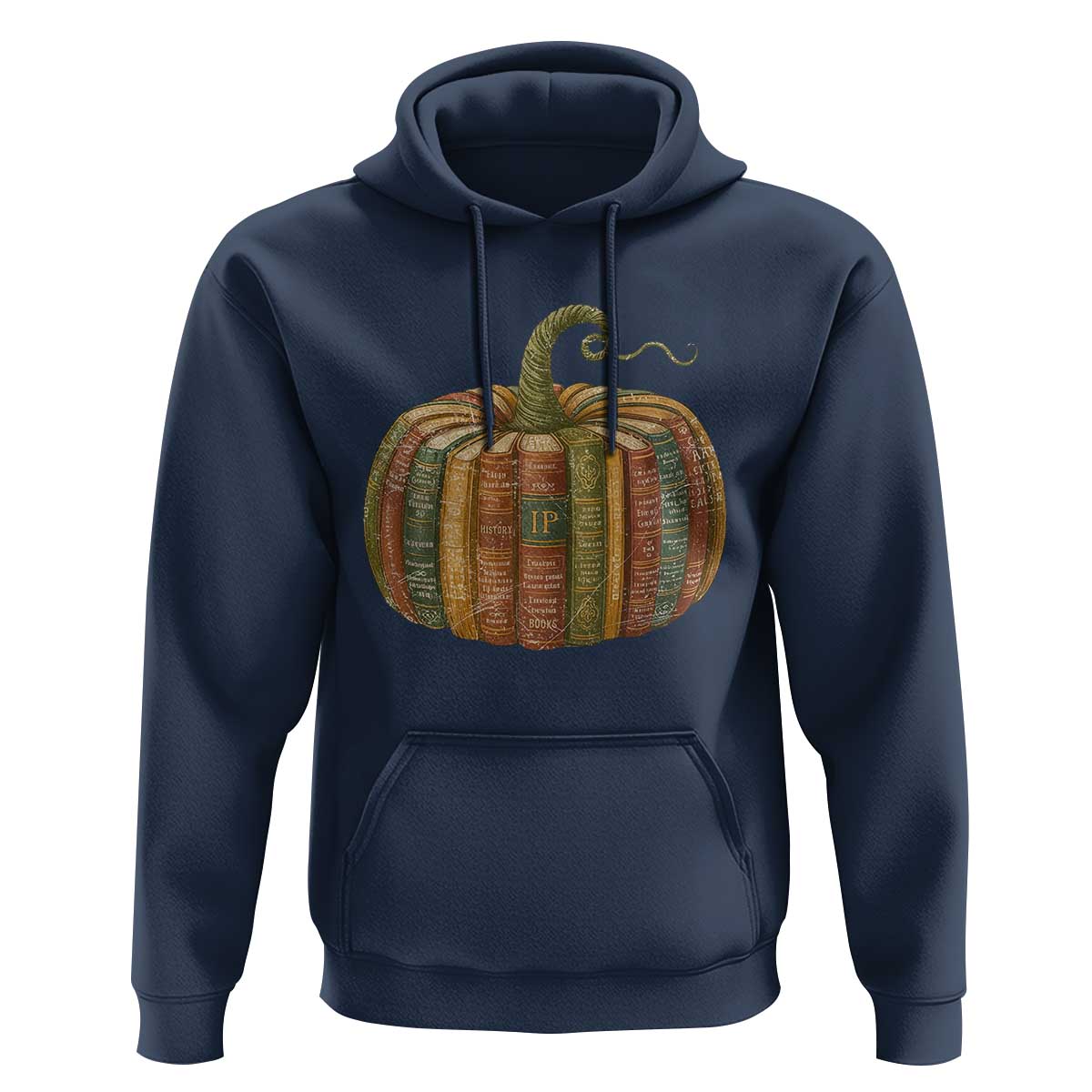 Book Pumpkin Autumn Fall Librarians Bookworm Teacher Hoodie - Wonder Print Shop