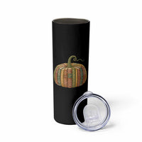 Book Pumpkin Autumn Fall Librarians Bookworm Teacher Skinny Tumbler - Wonder Print Shop