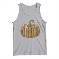 Book Pumpkin Autumn Fall Librarians Bookworm Teacher Tank Top - Wonder Print Shop