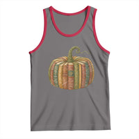 Book Pumpkin Autumn Fall Librarians Bookworm Teacher Tank Top - Wonder Print Shop