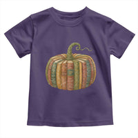 Book Pumpkin Autumn Fall Librarians Bookworm Teacher Toddler T Shirt - Wonder Print Shop