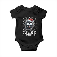 Funny F Caw F Christmas Crow Baby Onesie Santa Raven Xmas Holiday - Wonder Print Shop
