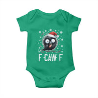 Funny F Caw F Christmas Crow Baby Onesie Santa Raven Xmas Holiday - Wonder Print Shop