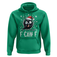 Funny F Caw F Christmas Crow Hoodie Santa Raven Xmas Holiday - Wonder Print Shop