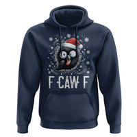Funny F Caw F Christmas Crow Hoodie Santa Raven Xmas Holiday - Wonder Print Shop