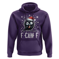 Funny F Caw F Christmas Crow Hoodie Santa Raven Xmas Holiday - Wonder Print Shop