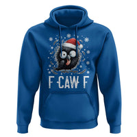 Funny F Caw F Christmas Crow Hoodie Santa Raven Xmas Holiday - Wonder Print Shop