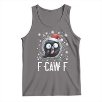 Funny F Caw F Christmas Crow Tank Top Santa Raven Xmas Holiday - Wonder Print Shop