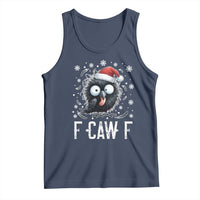 Funny F Caw F Christmas Crow Tank Top Santa Raven Xmas Holiday - Wonder Print Shop