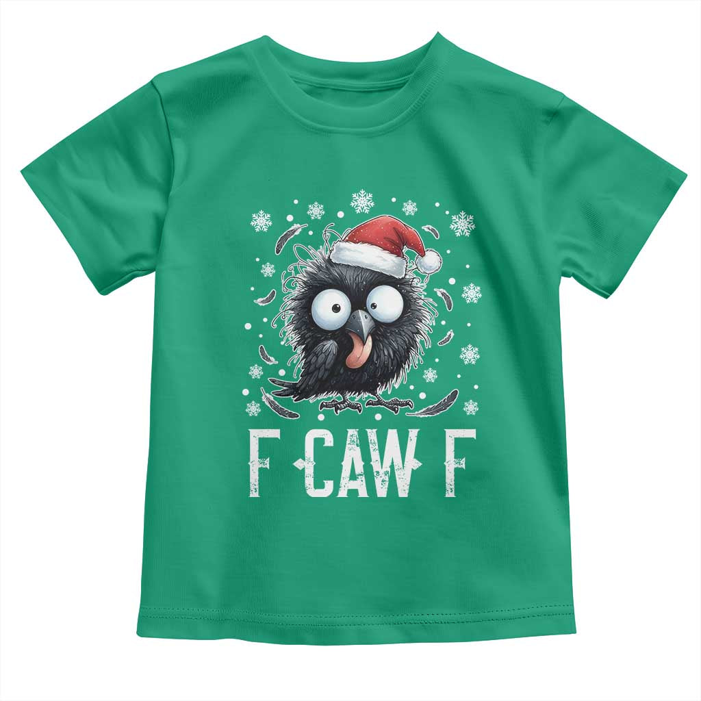 Funny F Caw F Christmas Crow Toddler T Shirt Santa Raven Xmas Holiday - Wonder Print Shop
