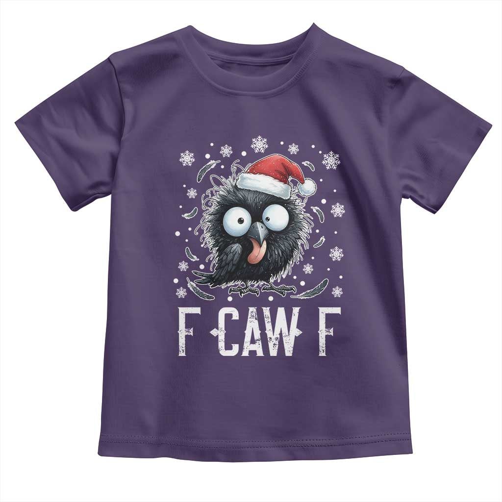 Funny F Caw F Christmas Crow Toddler T Shirt Santa Raven Xmas Holiday - Wonder Print Shop