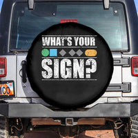 Funny Ski Snowboard Whats Your Sign Spare Tire Cover - Wonder Print Shop