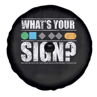 Funny Ski Snowboard Whats Your Sign Spare Tire Cover - Wonder Print Shop