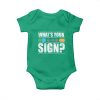 Funny Ski Snowboard Whats Your Sign Baby Onesie - Wonder Print Shop