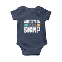 Funny Ski Snowboard Whats Your Sign Baby Onesie - Wonder Print Shop
