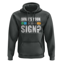 Funny Ski Snowboard Whats Your Sign Hoodie - Wonder Print Shop