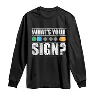 Funny Ski Snowboard Whats Your Sign Long Sleeve Shirt - Wonder Print Shop