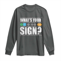 Funny Ski Snowboard Whats Your Sign Long Sleeve Shirt - Wonder Print Shop