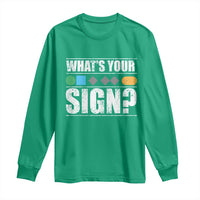 Funny Ski Snowboard Whats Your Sign Long Sleeve Shirt - Wonder Print Shop
