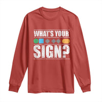 Funny Ski Snowboard Whats Your Sign Long Sleeve Shirt - Wonder Print Shop