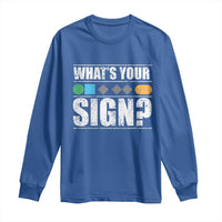 Funny Ski Snowboard Whats Your Sign Long Sleeve Shirt - Wonder Print Shop