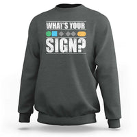 Funny Ski Snowboard Whats Your Sign Sweatshirt - Wonder Print Shop