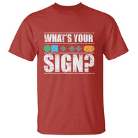 Funny Ski Snowboard Whats Your Sign T Shirt - Wonder Print Shop