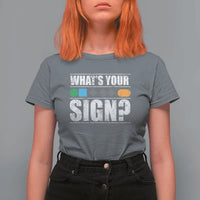 Funny Ski Snowboard Whats Your Sign T Shirt For Women - Wonder Print Shop