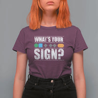 Funny Ski Snowboard Whats Your Sign T Shirt For Women - Wonder Print Shop