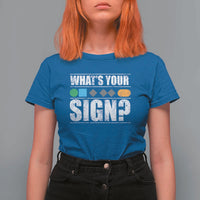 Funny Ski Snowboard Whats Your Sign T Shirt For Women - Wonder Print Shop