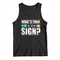 Funny Ski Snowboard Whats Your Sign Tank Top - Wonder Print Shop