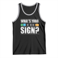Funny Ski Snowboard Whats Your Sign Tank Top - Wonder Print Shop