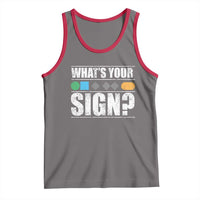 Funny Ski Snowboard Whats Your Sign Tank Top - Wonder Print Shop