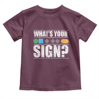Funny Ski Snowboard Whats Your Sign Toddler T Shirt - Wonder Print Shop