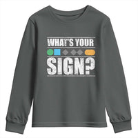 Funny Ski Snowboard Whats Your Sign Youth Sweatshirt - Wonder Print Shop
