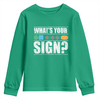 Funny Ski Snowboard Whats Your Sign Youth Sweatshirt - Wonder Print Shop