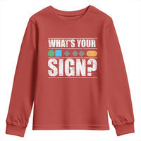Funny Ski Snowboard Whats Your Sign Youth Sweatshirt - Wonder Print Shop