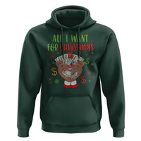 Funny All I Want For Christmas Is Money Hoodie Xmas Melanin Black African American Hands