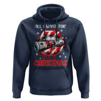 Funny All I Want For Christmas Is Money Hoodie Candy Cane Lips