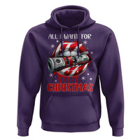 Funny All I Want For Christmas Is Money Hoodie Candy Cane Lips