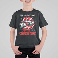 Funny All I Want For Christmas Is Money T Shirt For Kid Candy Cane Lips - Wonder Print Shop