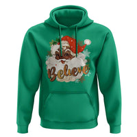 Funny Retro Black Santa Christmas Hoodie Believe African American Xmas