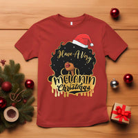 Have A Melanin Christmas African American Santa Girl Xmas T Shirt - Wonder Print Shop
