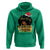 Have A Melanin Christmas African American Santa Girl Xmas Hoodie