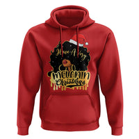 Have A Melanin Christmas African American Santa Girl Xmas Hoodie