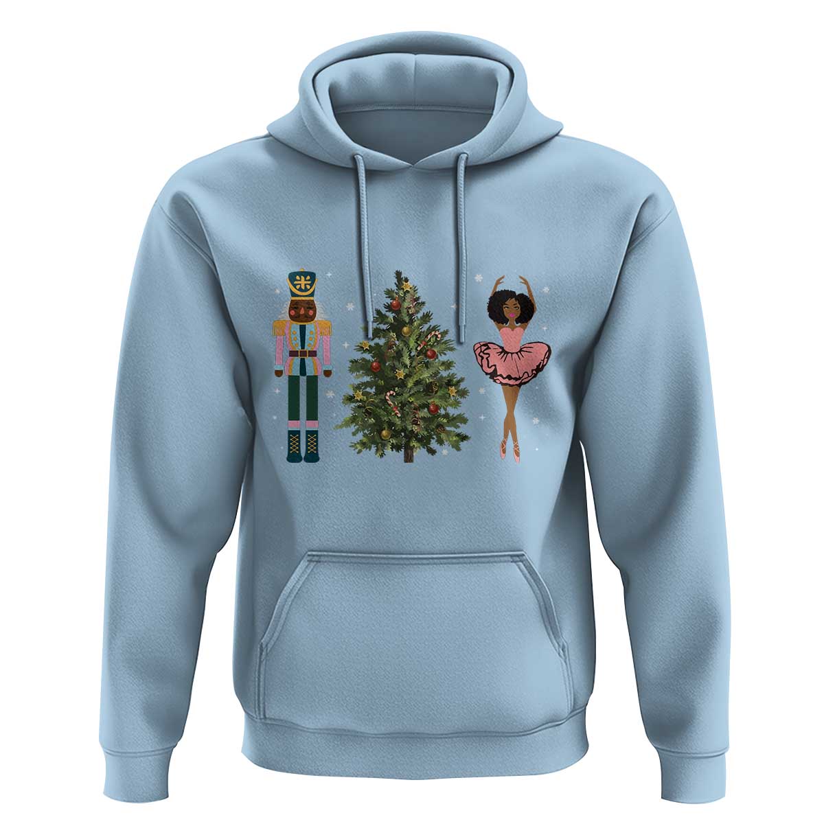 Funny Black Ballerina Nutcracker African American Christmas Hoodie