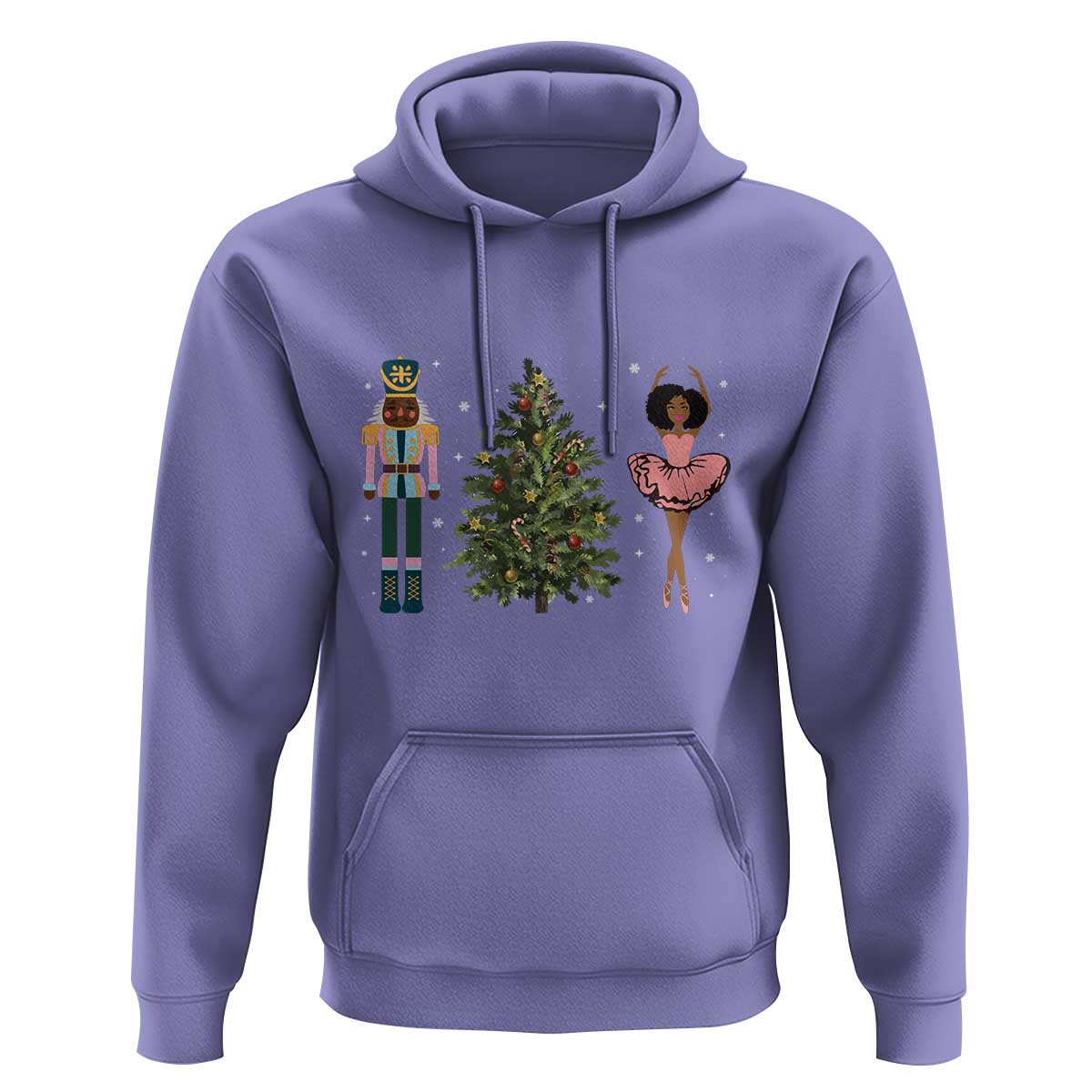 Funny Black Ballerina Nutcracker African American Christmas Hoodie