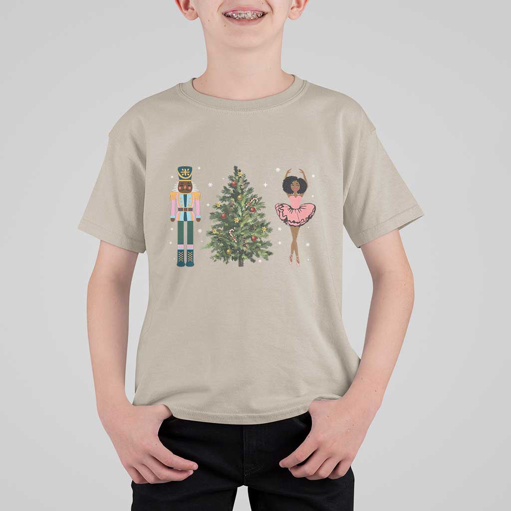 Funny Black Ballerina Nutcracker African American Christmas T Shirt For Kid - Wonder Print Shop